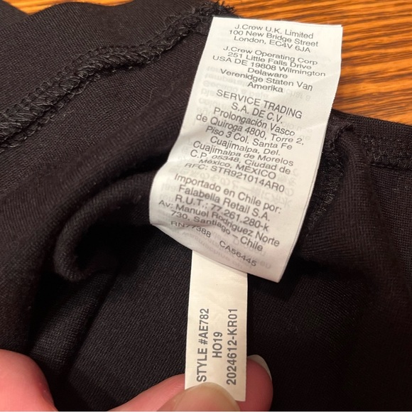 J. Crew Black Jeweled Back Sleeveless Ponte Tank Top Size M - Picture 14 of 15